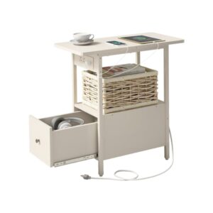 Side Table With Charging Station