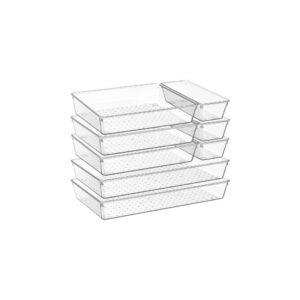 8-Piece Clear Drawer Insert For Kitchen