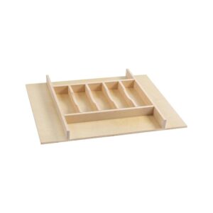 Natural Wood Drawer Insert For Silverware