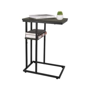 Industrial Narrow C-Shaped Side Table