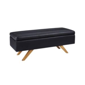 PU Leather Ottoman Entryway Bench