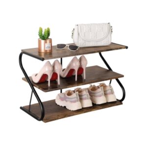 Wood Frame Shoe Organizer For Closet